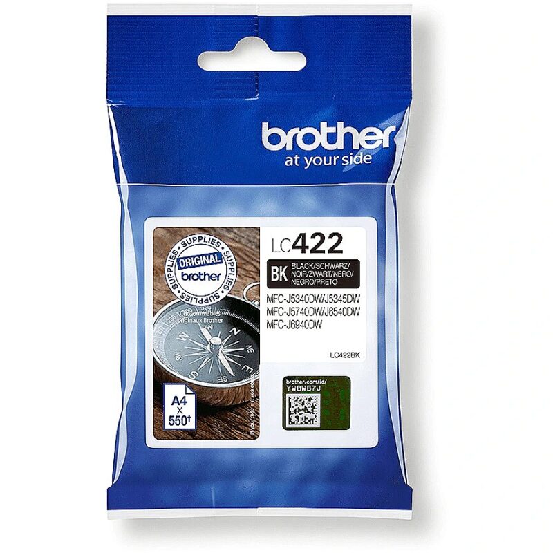Brother LC422BK INK FOR BH19M/B LC422BK 4977766815543