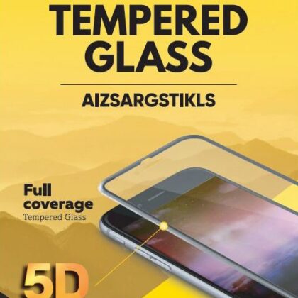Mocco Full Glue 5D Signature Edition Tempered Glass Aizsargstikls Pilnam Ekrānam Samsung Galaxy A72 / A80 Melns MC-5D-GP-A80-BK 4752168073421