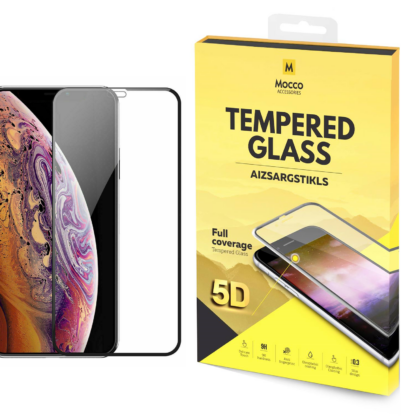 Mocco Full Glue 5D Signature Edition Tempered Glass Aizsargstikls Pilnam Ekrānam Apple iPhone 11 Pro Melns MC-5D-GP-IPHX11P-BK 4752168073476