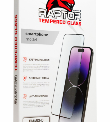 Swissten Raptor Diamond Ultra Full Face Tempered Glass Aizsargstikls Priekš Apple iPhone 13 Mini Melns 84501707 8595217481626