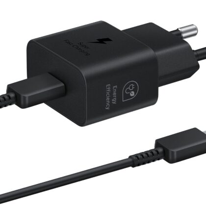 Samsung fast charger USB-C 25W with data cable black EP-T2510XBEGEU 8806094912029