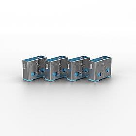 USB PORT BLOCKER 10PACK/BLUE 40462 LINDY  40462 4002888404624