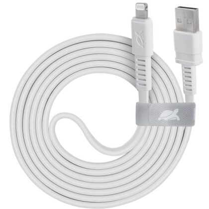 CABLE USB-A TO LIGHTNING 1.2M/WHITE PS6008 RIVACASE  PS6008WHITE 4260709011554