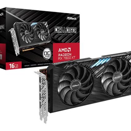 Graphics Card ASROCK AMD Radeon RX 7800 XT 16 GB GDDR6 256 bit PCIE 4.0 16x GPU 2169 MHz 1xHDMI 3xDisplayPort RX7800XTCL16GO  RX7800XTCL16GO 4710483943683