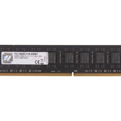 MEMORY DIMM 8GB PC12800 DDR3/F3-1600C11S-8GNT G.SKILL  F3-1600C11S-8GNT 4711148599559