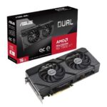 Graphics Card ASUS AMD Radeon RX 7800 XT 16 GB GDDR6 256 bit PCIE 4.0 16x Dual Slot Fansink 1xHDMI 3xDisplayPort DUAL-RX7800XT-O16G  DUAL-RX7800XT-O16G 4711387436165