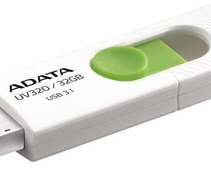 MEMORY DRIVE FLASH USB3.1 32GB/WHITE AUV320-32G-RWHGN ADATA  AUV320-32G-RWHGN 4713218462817