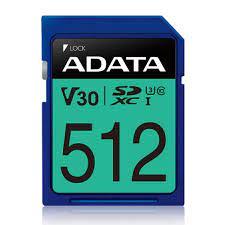 MEMORY SDXC 512GB V30/ASDX512GUI3V30S-R ADATA  ASDX512GUI3V30S-R 4713218468055