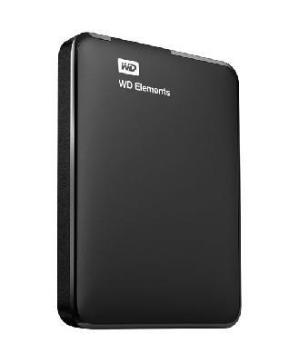 External HDD WESTERN DIGITAL Elements Portable 1TB USB 3.0 Colour Black WDBUZG0010BBK-WESN  WDBUZG0010BBK-WESN 718037855448
