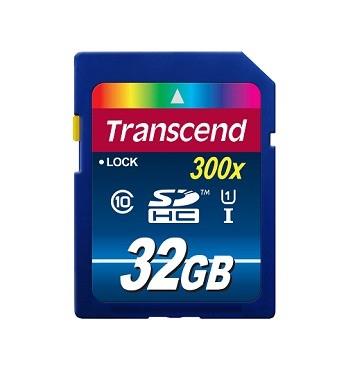 MEMORY SDHC 32GB UHS-I 300X/CLASS10 TS32GSDU1 TRANSCEND  TS32GSDU1 760557825012