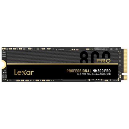 SSD LEXAR NM800PRO 1TB M.2 PCIe Gen4 NVMe Write speed 6300 MBytes/sec Read speed 7500 MBytes/sec MTBF 1500000 hours LNM800P001T-RNNNG  LNM800P001T-RNNNG 843367128440