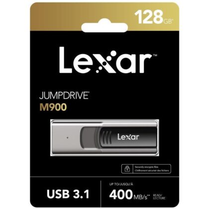 MEMORY DRIVE FLASH USB3.1/128GB LJDM900128G-BNQNG LEXAR  LJDM900128G-BNQNG 843367129553