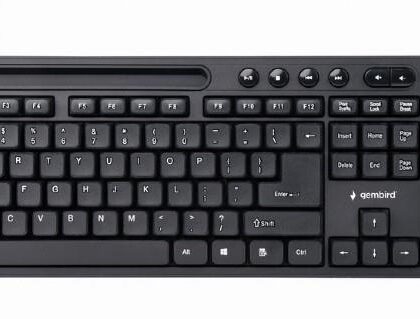 KEYBOARD MULTIMEDIA USB ENG/BLACK KB-UM-108 GEMBIRD  KB-UM-108 8716309118118