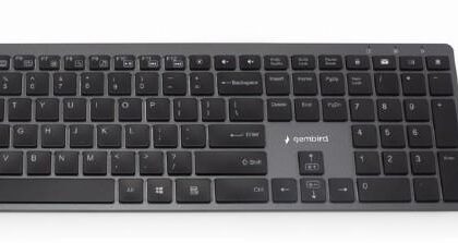 KEYBOARD +MOUSE WRL ENG/SLIM KBS-ECLIPSE-M500 GEMBIRD  KBS-ECLIPSE-M500 8716309121774