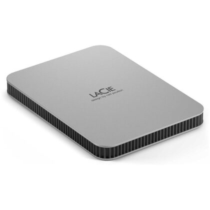 External HDD LACIE Mobile Drive 2TB USB-C Colour Silver STLP2000400  STLP2000400 8719706043557