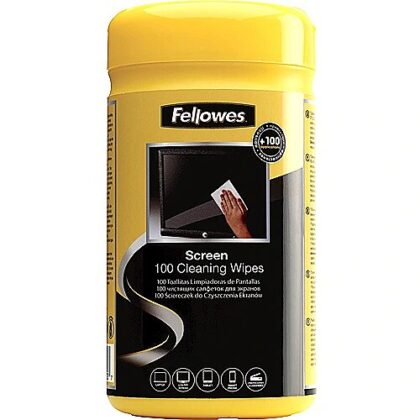 Fellowes Screen Cleaning Wipes Tub 100 9970330 077511997037
