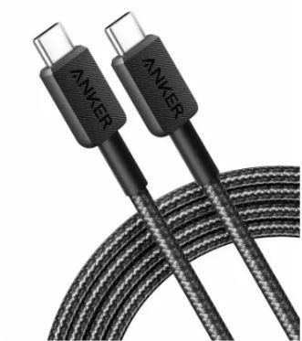 CABLE USB-C TO USB-C 0.9M/310 BLACK A81D5H11 ANKER  A81D5H11 194644159399