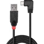 Lindy CABLE USB2 A TO MINI-B 1M/90 DEGREE 31971 4002888319713