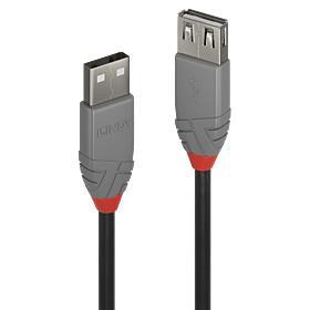 CABLE USB2 TYPE A 0.5M/ANTHRA 36701 LINDY  36701 4002888367011