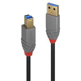 CABLE USB3.2 A-B 1M/ANTHRA 36741 LINDY  36741 4002888367417
