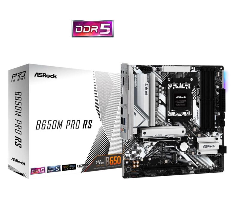 Mainboard ASROCK AMD B650 SAM5 Micro-ATX Memory DDR5 Memory slots 4 1xPCI-Express 3.0 16x 1xPCI-Express 4.0 16x 1xM.2 1xHDMI 1xDisplayPort 4xUSB 2.0 3xUSB 3.2 1xUSB-C 1xRJ45 B650MPRORS  B650MPRORS 4710483943096