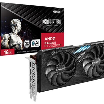 Graphics Card ASROCK AMD Radeon RX 7900 GRE 16 GB GDDR6 256 bit PCIE 4.0 16x Dual Slot Fansink 1xHDMI 3xDisplayPort RX7900GRECL16GO  RX7900GRECL16GO 4710483944772