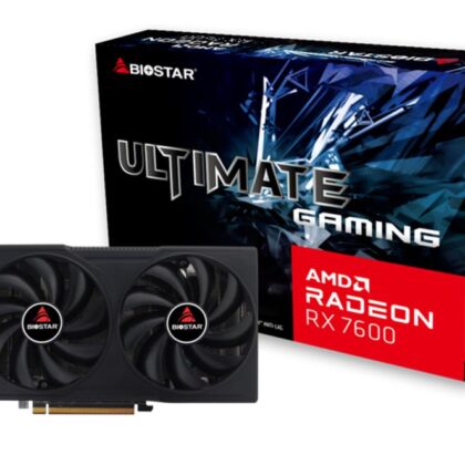 Graphics Card BIOSTAR AMD Radeon RX 7600 8 GB GDDR6 128 bit PCIE 4.0 16x GPU 2250 MHz Dual Slot Fansink 1xHDMI 3xDisplayPort VA7606RM81  VA7606RM81 4712960687387