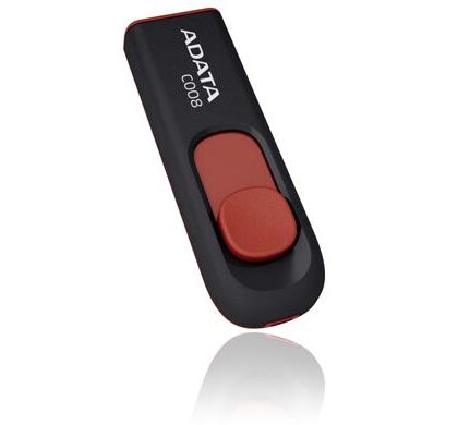 MEMORY DRIVE FLASH USB2 64GB/BLACK/RED AC008-64G-RKD ADATA  AC008-64G-RKD 4713435791721