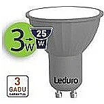 Leduro LED spuldze PAR16 GU10 3W 3000K 21170 4750703995634