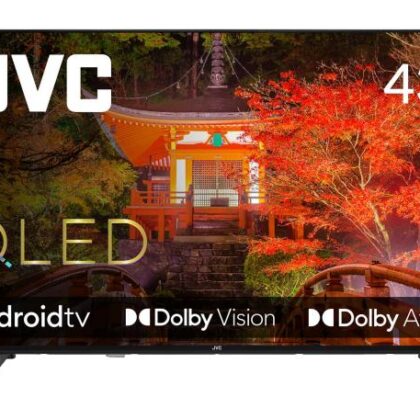 TV Set JVC 43" 4K/Smart QLED 3840x2160 Wireless LAN Bluetooth Android TV LT-43VAQ330P  LT-43VAQ330P 4975769478390