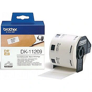 Brother Tape Brother SMALL ADDRESS LABEL 29MM X 62MM X 800 DK11209 4977766628136