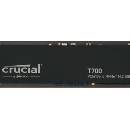SSD CRUCIAL T700 1TB M.2 PCIe Gen5 NVMe TLC Write speed 9500 MBytes/sec Read speed 11700 MBytes/sec TBW 600 TB CT1000T700SSD3  CT1000T700SSD3 649528935632