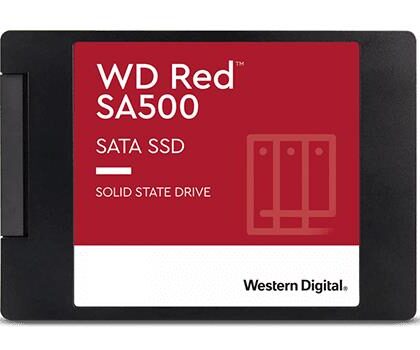 SSD WESTERN DIGITAL Red SA500 500GB SATA 3.0 Write speed 530 MBytes/sec Read speed 560 MBytes/sec 2