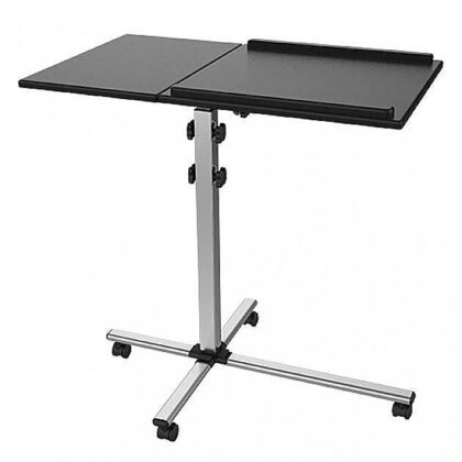 Techly Universal projector / notebook trolley with two adjustable shelves black 101485 8051128101485