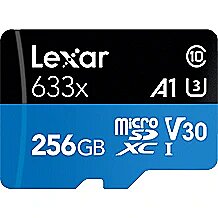 Lexar 256GB High-Performance 633x microSDXC UHS-I