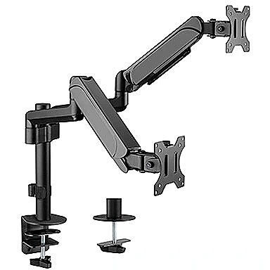 Gembird Adjustable desk 2-display mounting arm