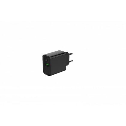 Gembird Power Delivery Charger USB-A USB-C 20W Black TA-UC-PDQC20-01-BK 8716309128643