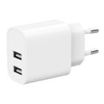 Gembird CHARGER USB UNIVERSAL WHITE/2P TA-UC-2A12-01 TA-UC-2A12-01 8716309129541