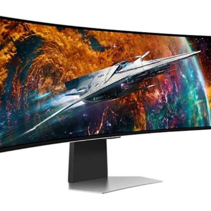 Monitor SAMSUNG Odyssey G9 G95SC 49" Gaming/Smart/Curved Panel OLED 5120x1440 32:9 240Hz 0.03 ms Speakers Height adjustable Tilt Colour Silver LS49CG950SUXDU  LS49CG950SUXDU 8806094973563