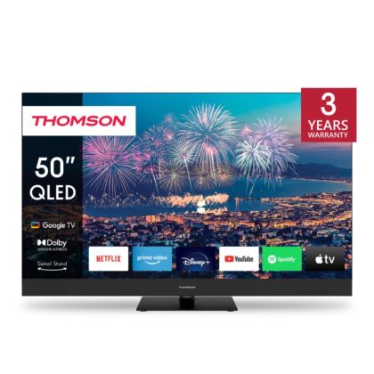 TV Set THOMSON 50" 4K/Smart QLED 3840x2160 Wireless LAN Bluetooth Google TV Black 50QG6C14  50QG6C14 9120106662351