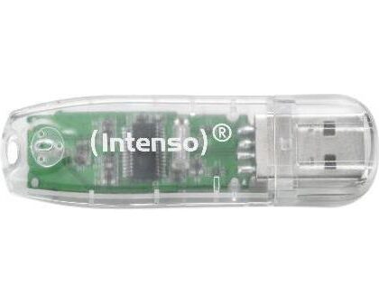 MEMORY DRIVE FLASH USB2 32GB/TRANSPARENT 3502480 INTENSO  3502480 4034303015962