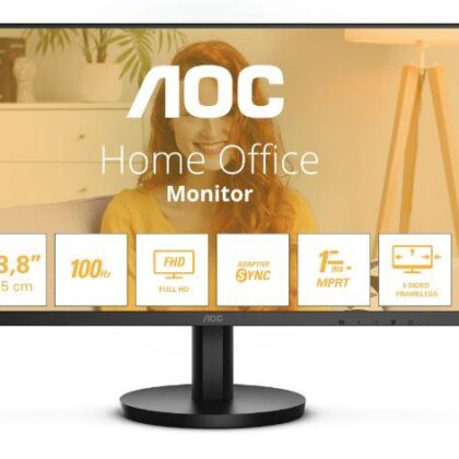 LCD Monitor AOC 24" Panel VA 1920x1080 16:9 100 Hz Matte 1 ms Speakers Tilt Colour Black 24B3HMA2  24B3HMA2 4038986141529