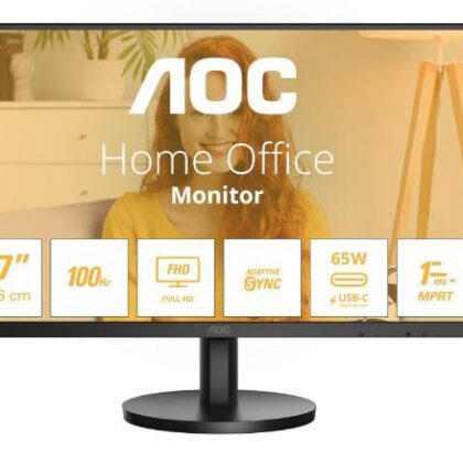 LCD Monitor AOC 27B3CA2 27" Business Panel IPS 1920x1080 16:9 100 Hz Matte 1 ms Speakers Tilt 27B3CA2  27B3CA2 4038986181471