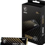 SSD MSI SPATIUM M371 500GB M.2 PCIE NVMe 3D NAND Write speed 1150 MBytes/sec Read speed 2200 MBytes/sec 2.15mm TBW 110 TB MTBF 1500000 hours S78-440K160-P83  S78-440K160-P83 4711377022316