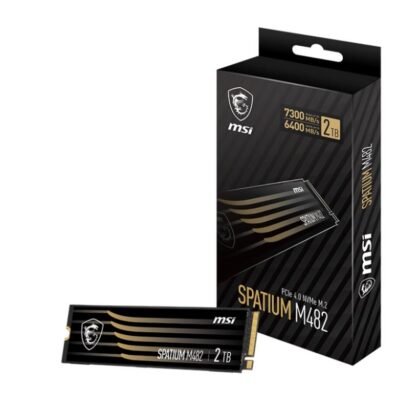 SSD MSI SPATIUM M482 2TB M.2 PCIe Gen4 NVMe 3D NAND Write speed 6400 MBytes/sec Read speed 7300 MBytes/sec 2.15mm TBW 1200 TB MTBF 1500000 hours S78-440Q730-P83  S78-440Q730-P83 4711377159128