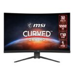 LCD Monitor MSI G322CQP 31.5" Gaming/Curved Panel VA 2560x1440 16:9 170Hz Matte 1 ms Height adjustable Tilt Colour Black G322CQP  G322CQP 4719072937966