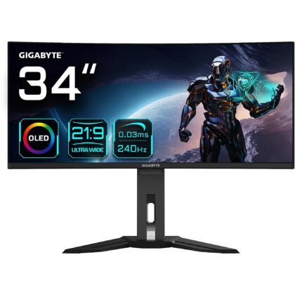 Gigabyte Monitor 34 inches MO34WQC2 OLDE WQHD 250cd/m2/175Hz/ 0.03MS/2xHDMI/DP MO34WQC2 4719331858926