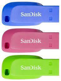 MEMORY DRIVE FLASH USB2 16GB/3PCS SDCZ50C-016G-B46T SANDISK  SDCZ50C-016G-B46T 619659153755