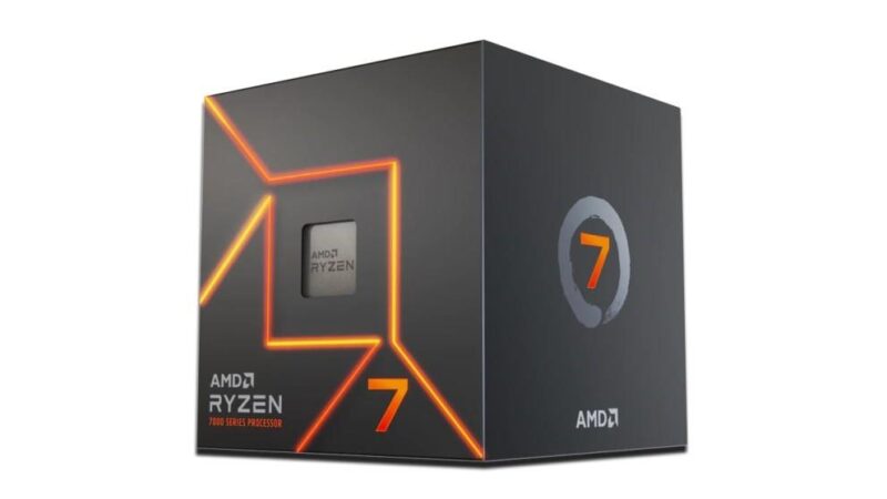 CPU AMD Desktop Ryzen 7 7700 Raphael AM5 3800 MHz Cores 8 32MB Socket SAM5 65 Watts GPU Radeon BOX 100-100000592BOX  100-100000592BOX 730143314497