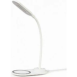 Gembird Galda lampa Gembird Desk Lamp with Wireless Charger White TA-WPC10-LED-01-W 8716309125994